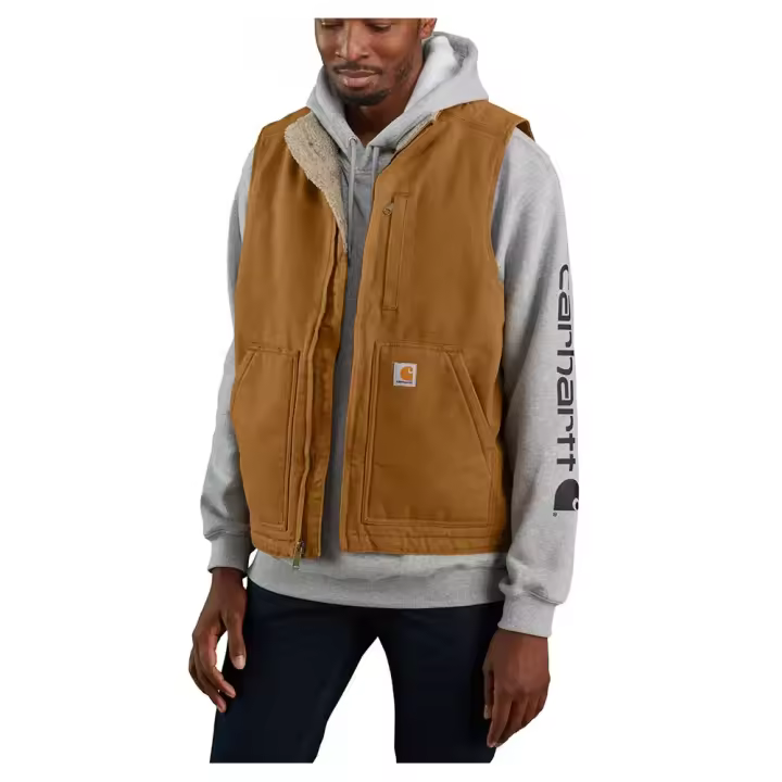 Carhartt Chaleco Washed Duck Lined Mock Neck - 1