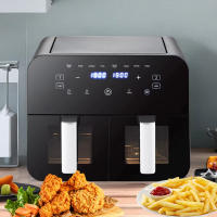 Freidora de Aire 2400W Doble Cajón 9L (2x4.5L) con Pantalla Táctil LED - Programas Automáticos, Cajones Independientes y Sistema de Calor Rápido, Ideal para Familias Grandes - details 0