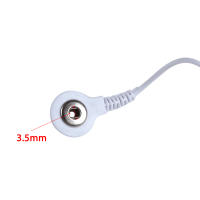Cable Corto Adaptador Tieline 3.5mm Para Masajeador Estimulador Muscular Electrodo De Terapia Con Conector De 2.0mm Material Plástico Y Cobre - details 3