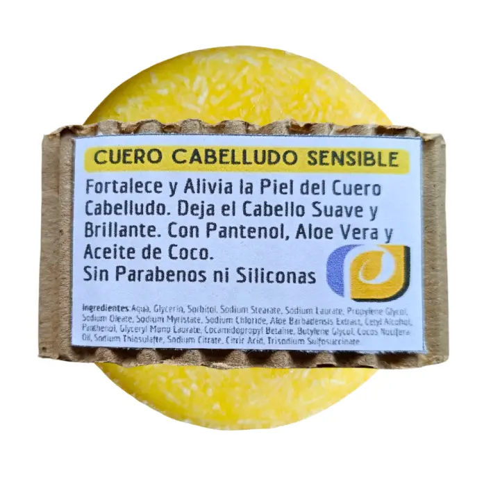 Champú Sólido Cuero Cabelludo Sensible. Pumarshop Cinnia Natura. Sin Parabenos Ni Siliconas. Apto Veganos. Calma el Picor y Suaviza tu Cuero Cabelludo. - 1