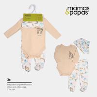 Ropa infantil de otoño para mamá y bebé, camiseta de manga larga con estampado de dibujos animados para el hogar, caja de regalo de cinco piezas de colores combinados - details 10