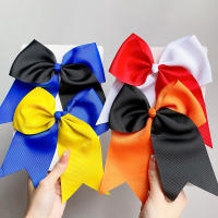 1PC Cinta De Cabello Elástica De 6 Pulgadas Para Niñas Color Sólido Gran Lazo Cinta De Goma Accesorio Para El Cabello Moda Infantil - details 12