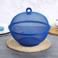 - Frutero de Mesa Rejilla con Tapa Metal Redondo Para Conservar Frutas Frescas - details 5