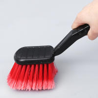 Cepillo De Limpieza Para Ruedas De Coche Con Cerda Roja Y Mango Negro Herramienta Para Lavar Automóviles Y Motocicletas - details 2