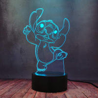 Lámpara De Noche LED Anime Stitch 3D Iluminador De Dibujos Animados Para Decoración De Habitación Regalo De Cumpleaños - details 9
