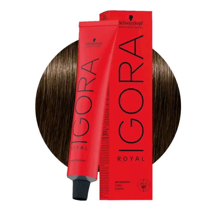 Schwarzkopf Igora Royal 5-0 MarrónClaro 60ml-coloración permanente - 1