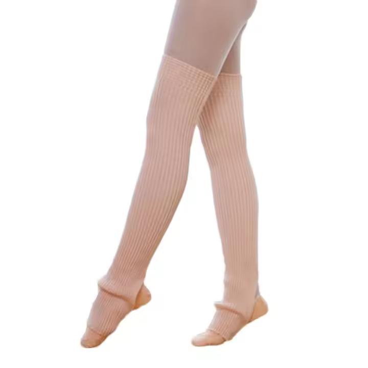 Calentadores De Piernas De Moda Calcetines Largos Sin Pies Acolchados Para Invierno Danza Yoga Baile Stockings Transpirables - 1