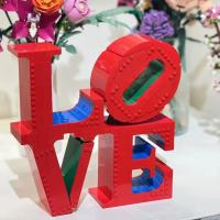 MOC Bloques De Construcción Creativos Y Compatibles Nuevos Figura De AMOR 791 Piezas Modelo De Arte Para Niños Regalo De Navidad - details 1