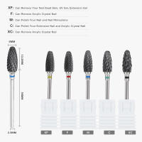 Nueva Rosca De Uñas Cerámica Rosa 5 En 1 Para Máquina Eléctrica De Perforación Tamaño 3/32" Retira Rápidamente Acrílico O Gel Duro - details 2