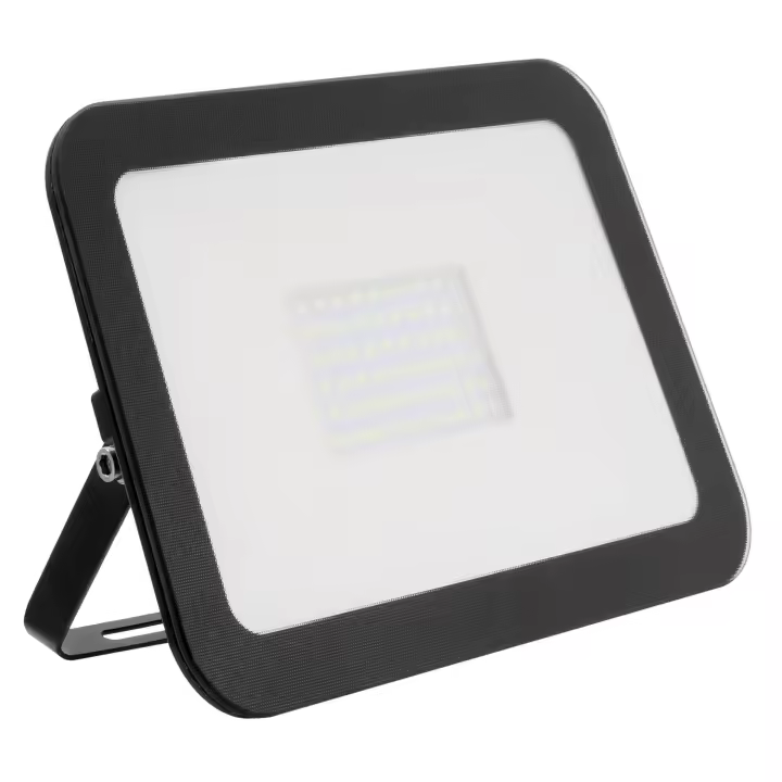 Ledkia Foco Proyector LED 100W 120lm/W IP65 Slim Cristal Negro - 1