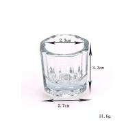 Nuevo Herramienta De Arte De Uñas De Cristal Con Polvo Y Líquido De Acrílico Tazón Dappen Con Tapa Soporte Para Vaso De Uñas Equipamiento De Manicura - details 4