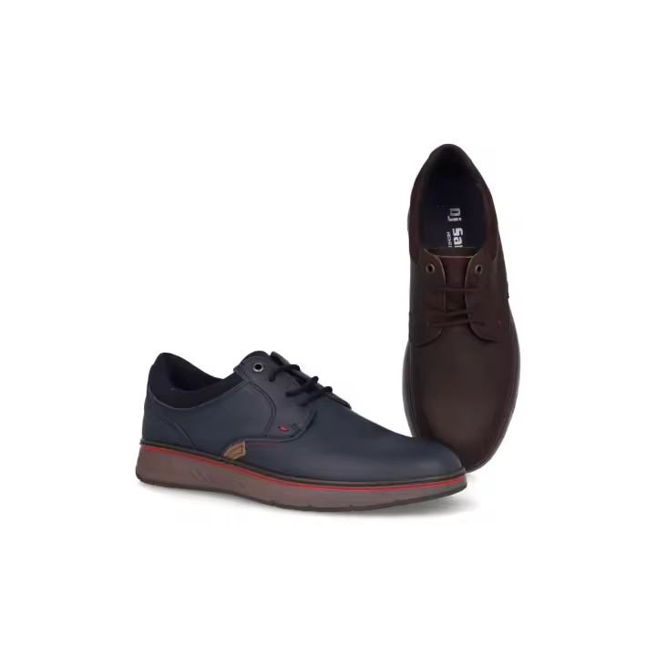Mº13357 - DJ SANTA ZAPATO CABALLERO    COLORES : MARRON , MARINO  TALLAS : 39 AL 46  CORTE EXTERIOR : PIEL  FORRO INTERIOR : PIEL  PLANTILLA : TEXTIL  ALTURA TACÓN / CUÑA :  3 CM.  PISO : SINTÉTICO - 1