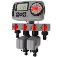vidaXL Temporizador de riego automático con 4 estaciones 3 V - details 0
