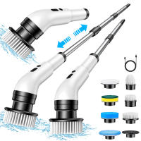 Depillador Eléctrico, Cuchillo de Limpieza inalámbrico, cabecales de Taladro, bañera y baldosa de piso 360 fregona con Mango ajustable - details 0