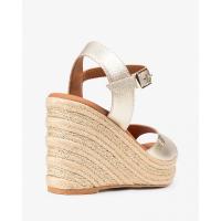 Sandalias plataforma mujer POPA ARAMBOL ORO SANDALIA CUÑA YUTE LAMINADO ORO 35932 25V - details 1