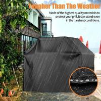 Cubierta para Barbacoa, Cubierta para Barbacoa, Kit de Reparación para Barbacoa, Cubierta Impermeable para Barbacoa, Cubierta para Parrilla de Gas Pesada-Negro 145x61x117 cm - details 0