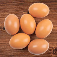 Huevos artificiales de madera lisa, herramienta agrícola para huevos de gallina, accesorios de anidación, 6 piezas - details 1