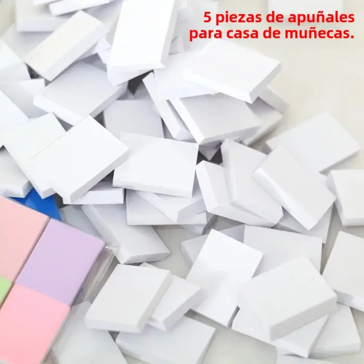 5Pcs Libros Miniatura Para Muñecas De 1:12 Casa De Muñecas Accesorios De Juguete Para Niños Con Páginas Que Se Pueden Girar Material Plástico Origen China - 1