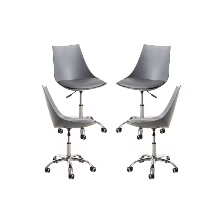 Pack 4 Sillas Blok Office - Gris oscuro - 1