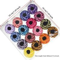Hilo De Punto De Cruz En 16 Colores Para Bordado Y Costura DIY Hilo De Patch De Tejido a Mano Suministros De Costura Artesanía - details 0