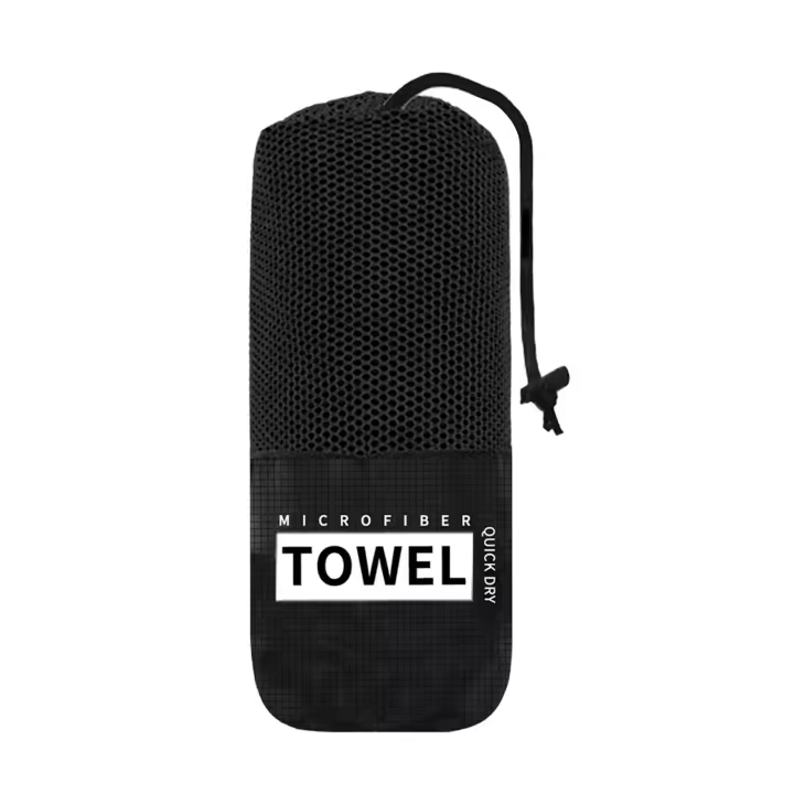 Bolsa de Malla Redonda de tamaño 13*30, Bolsa de Malla transparente Negra con Cremallera, Bolsa de Malla para Toalla de Playa - 1