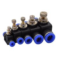 Válvula Manual HVFF SA Air Pneumática Conector Rápido 4mm 6mm 8mm 10mm 12mm Para Girar Interruptor Válvula De Limitación De Corriente - details 7