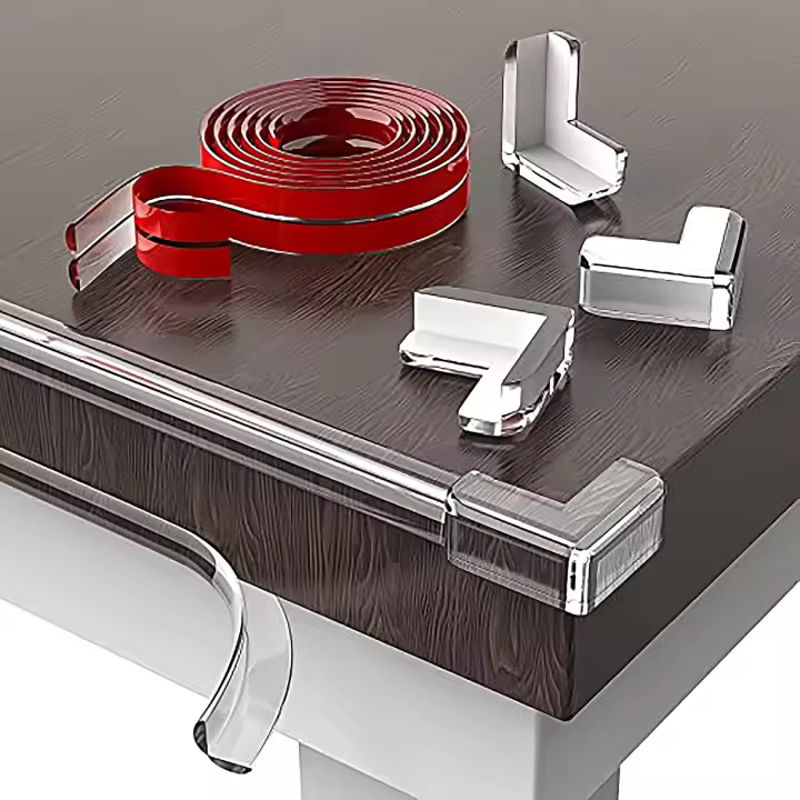 Protecciones Cobertura Suave 6 Metros y 4 Protector de Esquinas y Bordes de Muebles Pre-Adhesivo Tira Proteger Bebe - 1