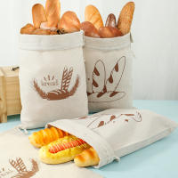 4Pcs Bolsas De Pan De Lino Reutilizables Con Cierre Elástico Bolsa De Almacenamiento De Pan Casero Para Panaderos Cocinas Sin BPA - details 8