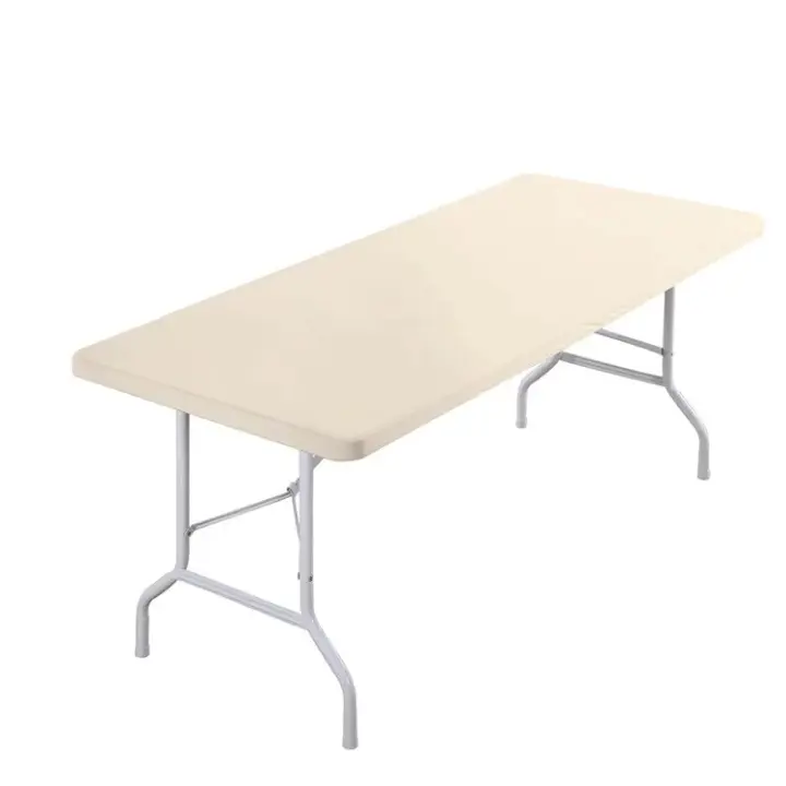 Mantel Rectangular Lavable Para Fiestas Al Aire Libre Y Camping Tamaño 4ft/6ft Elástico Y Ajustable Fabricado En Poliéster/Celulosa - 1