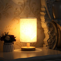 Lámpara de Mesa nórdica de tela de Madera, decoración de lámpara de noche para dormitorio, Sala de estudio, dormitorio, control remoto, led pequeño
Ideas De Luz Nocturna - details 1