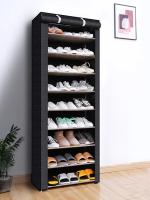 Gabinete De Zapatos Multicapa 10/8/6 Capas Organizador De Tela a Prueba De Polvo Soporte Estantería Para Ahorrar Espacio En El Pasillo Armario De Almacenamiento Para El Hogar - details 2