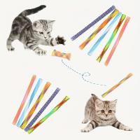 Juguetes De Resorte Plegable Para Gatos Coloridos Elásticos Interactivos Palos Para Moler Proporcionando Diversion Y Excitación Para Mascotas - details 1