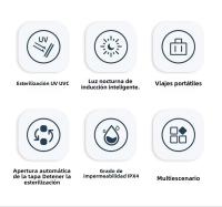 Esterilizador Automático De Inodoro Con Lámpara UV UVC Y Ozone Eliminación De Olores Y Desinfección Para El Hogar Y Hoteles - details 1