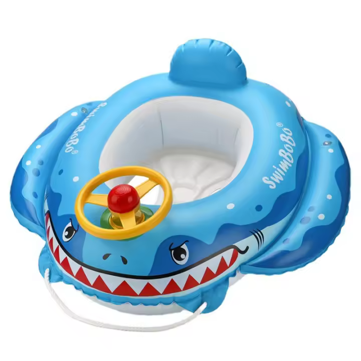 Swimboo with shape de Tiburón, estampado de Diseños animados, Asiento inflable - 1