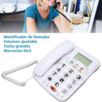 Teléfono Fijo Rainbow Walker para Personas Mayores. Teclas y Botones Grandes, Pantalla LCD, Manos Libres - details 0