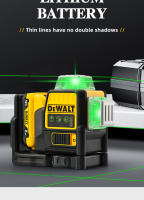 Nivel De Láser DEWALT DW089LG Con 12 Líneas 3 X 360° Luz Verde Batería 12V Li-Ion Uso Exterior Vertical Y Horizontal - details 8