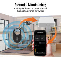 Sensor De Temperatura Y Humedad Zigbee Tuya Desmontable Inteligente Compatible Con Alexa Y Google Home Control Por Voz Para La Vida Smart Life - details 3