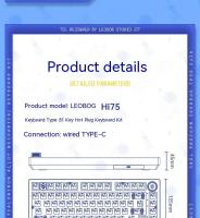 TECLADO MECÁNICO GAMING LEOBOG Hi75C pro Con Aluminio Y Teclas De Intercambio Calor Cableado RGB Personalizable Para Jugador Con Gaskets - details 54
