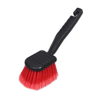 Cepillo De Limpieza Para Ruedas De Coche Con Cerda Roja Y Mango Negro Herramienta Para Lavar Automóviles Y Motocicletas - details 4