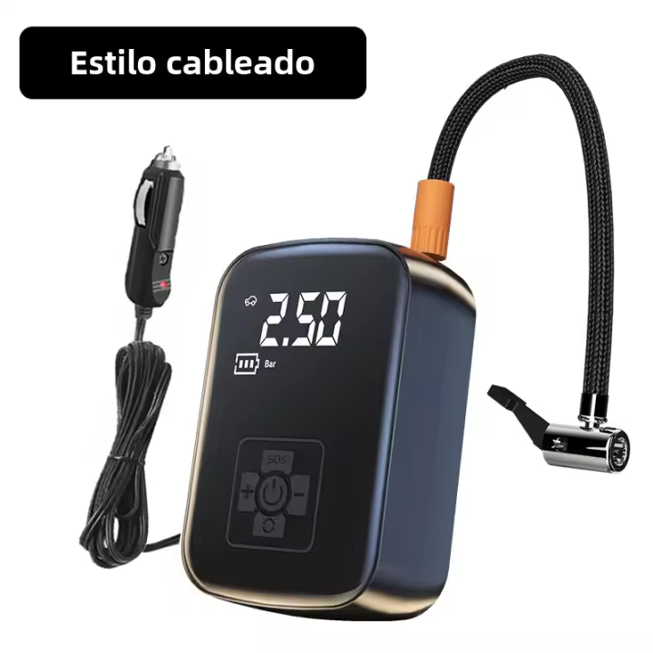 Compresor de aire de coche con cable/inalumbrado, Bomba de inflado de neumáticos Eléctricos para Moto, Barco, Bolas de neumáticos automáticos, 150psi - 1