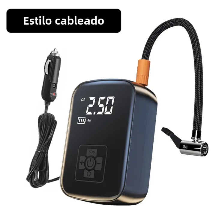 Compresor de aire de coche con cable/inalumbrado, Bomba de inflado de neumáticos Eléctricos para Moto, Barco, Bolas de neumáticos automáticos, 150psi - 1