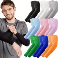 6 Pares De Mangas De Brazo Versátiles En Color Sólido Protección Solar Transpirables Y Refrescantes Para Deportes Al Aire Libre Unisex - details 0