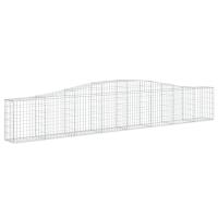 vidaXL Cesta de gaviones forma arco hierro galvanizado 400x30x60/80 cm - details 0