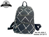 MEJORADA Mochila de Hombro para Mujer Estampada de Líneas Geométricas, Alta Calidad - details 4