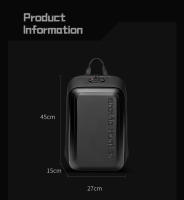 Mochila de negocios para hombre, bolsa pequeña para ordenador portátil de 15,6 pulgadas, multifuncional, antirrobo, impermeable, con almacenamiento incorporado - details 12