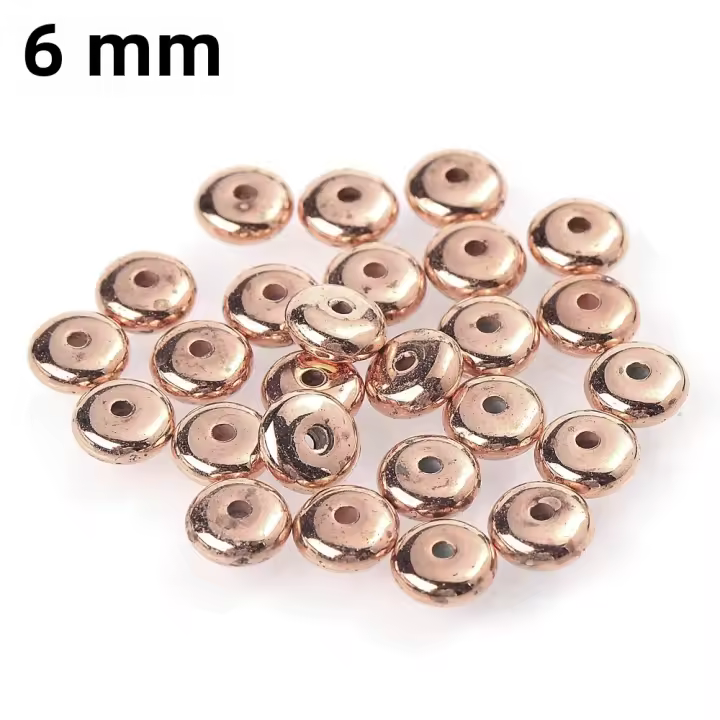 100pcs Cuentas Redondas De Estrella 4mm 5mm 6mm En Oro Y Plata Para Fabricación De Joyas Accesorios DIY Espaciadores Libres - 1