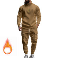 Conjunto Deportivo Casual Para Hombres Verano Otoño Invierno Con Cierre De Cremallera Y Veludo Tejido De Poliéster Talla S a XXXL - details 102