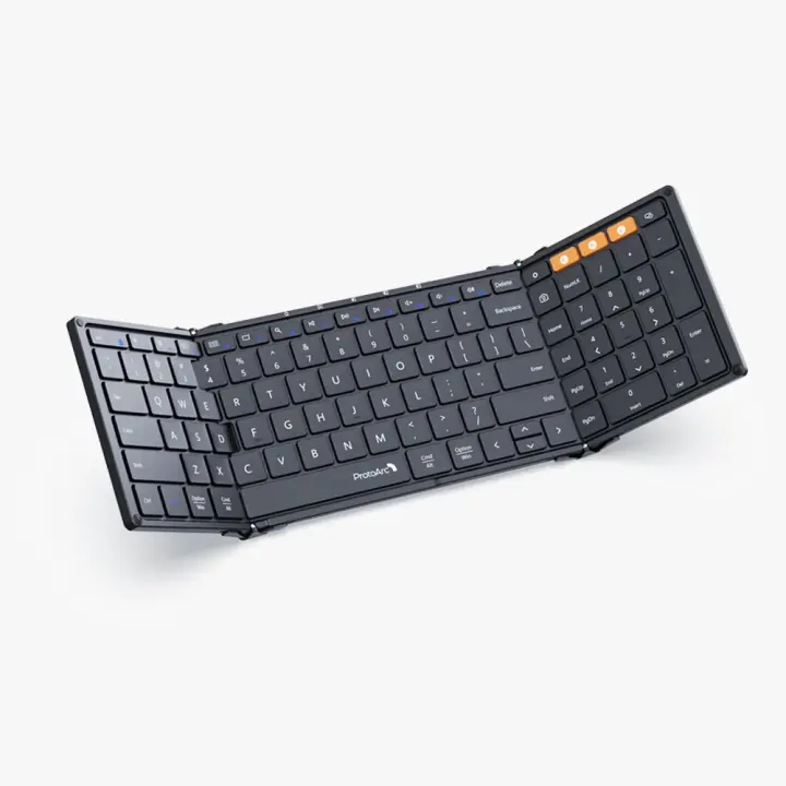 Teclado Bluetooth Plegable Portátil Con Teclado Numérico Tamaño Completo Para Viajes Computadora PC iPad Teclado Estándar De 104 Teclas Para Desktop Y Laptop - 1