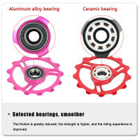 HASSNS Pulleys De Derilecto Para Bicicleta Cerámica De Metal 11T 13T Derilecto Trasero De Montaña Y Carretera Para Ciclismo - details 6