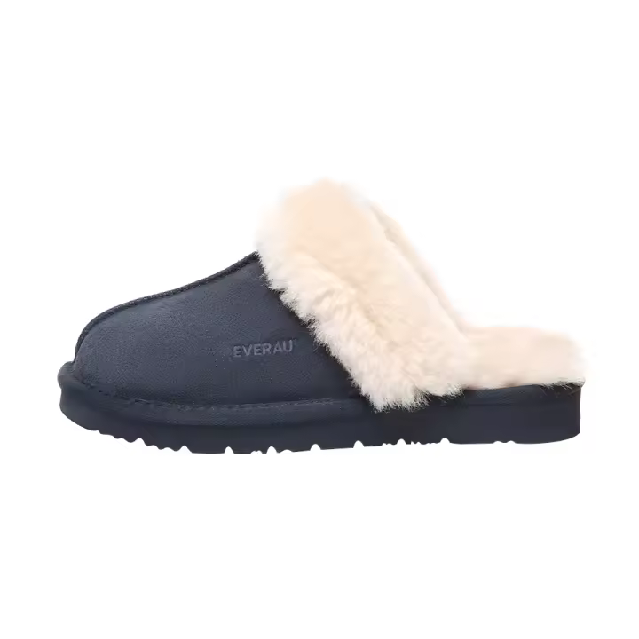 Zapatillas australianas de mujer de piel de oveja, cálidas y cómodas para invierno - Raven - 1